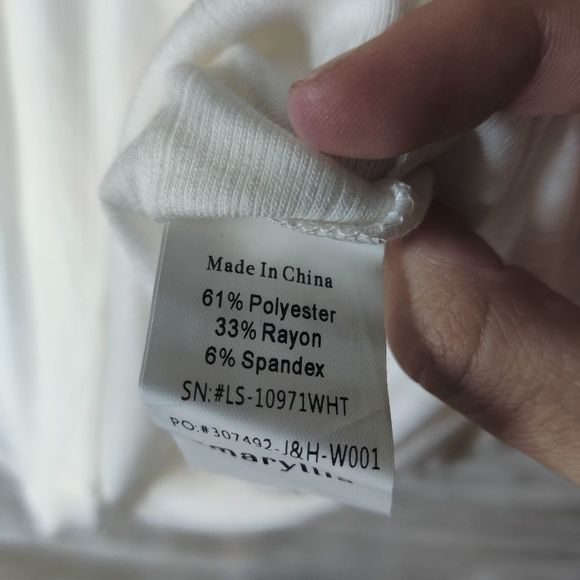 White Patchwork Lace Long Sleeve Top NEW - Picture 8 of 9